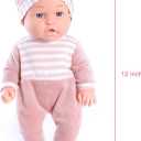 Enjoyin 12'' Baby Doll Playset with Washable Doll Accessories Includes Carrier Bassinet Bed, Pacifier, Blanket, and Pillow, First Baby Dolls for Toddlers 36 Months and Up