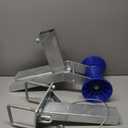 Boat Trailer Winch Post with Roller, Fits 3"" W x 4"" H Trailer Drawbar, Boat Trailer Winch Stand, Adjustment Height Boat Winch Mount, silver