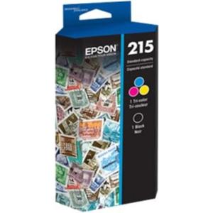 EPSON 215 Ink Standard Capacity Black & Color Cartridge Combo Pack (T215120-BCS) Works with WorkForce WF-100, WF-110, EC-110