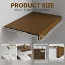 Wood 12x24 in 5-Pack Solid Wood Wire Shelf Covers, 24x12x2.5in