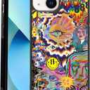Vintage Trippy Phone Case Fit for iPhone 13 — TPU Shockproof Protective Art Evil Eyes Phone Cover Gift for Boy Girl Men Women, TrippyONE
