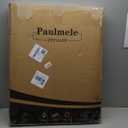 Full Metal Free Standing Dog Gate with Door for Indoor & Outdoor,96'' Extra Wide 32'' Tall Dog Gate for The Doorways,Large Openings,Decks,Porch,Pet Freestanding Safety Fence(4 Panels,Black)