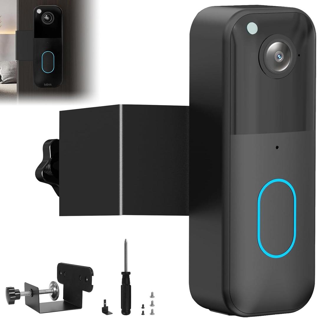 2025 Upgrade for Blink Doorbell Mount,Stainless Steel Anti Theft Blink Doorbell Camera Mount for New Video Doorbell 2nd Gen, Doorbell Holder Bracket No Block Sensor
