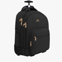 MATEIN Rolling Backpack for Women, 17 inch Water Resistant Wheeled Laptop Backpack, Large Carry On Luggage Travel Backpack with Wheels, Trolley Suitcase Business Overnight Roller Bag for Adults, Black