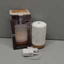 Earnest Living Essential Oil Diffuser White Ceramic Diffuser 100 ml Timers Night Lights and Auto Off Function Home Office Humidifier Aromatherapy Diffusers for Essential Oils