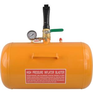 10 Gallon Vehicle Air Tire Bead Seater 145 PSI Blaster Wheel Tool Seating Inflator Truck ATV - Yellow New Feature (Orange)