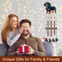 Dachshund Dog Wind Chimes for Outside,Metal Windchimes with S Hook with Playful Design Wind Chime Garden Decor Outdoor Ideal Memorial/Housewarming/Birthday/Festival Gifts Front Yard Decor