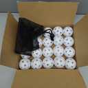 Coopay 20 Pack Mini Plastic Practice Baseballs, 1.65inch Small Soft Training Balls with Drawstring Bag for Baseball Hitting, Pitching & Batting Training, Indoor & Outdoor