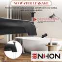 Enhon Slip on Tub Spout with Diverter, Compatible with American Standard 8888026.002 Tub Spout, Bathroom Bathtub Faucet, Fits 1/2 Copper Water Tube(5/8 Dia), 5/32 Hex Wrench(Matte Black,1)