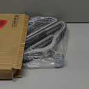 Lifemaster Plastic Clothes Hanger Set - 20 Pieces Versatile, Lightweight, Space-Saving, Non-Slip, Slim Designed, Dry and Wet Clothes Hanger Set with 360 Swivel Hook and Rubber Coating - Gray