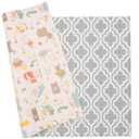 Baby Care Play Mat (Large, Moroccan - Blue) 82'' x 55'' Original One-Piece Reversible Rollable Waterproof Play Mat for Infants, Babies, Toddler, and Kids