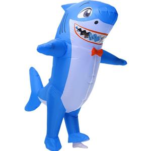 Arokibui Inflatable Shark Costume Blow up Animal Costume Shark Suit Cosplay Party Halloween Suit
