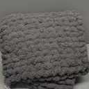 DEXI Bathroom Rugs 24x36, Non Slip Washable Bath Mat, Luxury Chenille Super Absorbent Ultra Thick Bathmats for Shower Floor, Plush Fluffy Shaggy Carpet for Tub, Dark Grey