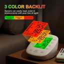 Blood Pressure Monitor, Blood Pressure Cuff 22-42cm - 2 * 99 Sets of Memory, 4*AAA Battery Included, White