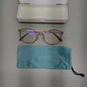 Madison Avenue Blue Light Blocking Glasses Anti Eyestrain UV Glare Blue Light Glasses for Women with Case, TV Phone Computer Gaming Eyeglasses (Coffee Brown)