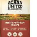 ACANA Singles Limited Ingredient Grain Free High Protein Dry Dog Food Beef & Pumpkin Recipe 22.5lb Bag (22.5 Pound (Pack of 1))