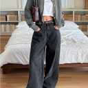 Milumia Women's Cropped Cardigan Button Down Crewneck Long Sleeve Knit Fall Sweater Jackets (M)