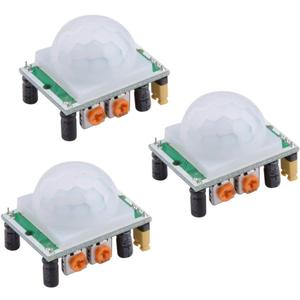 HiLetgo 3pcs HC-SR501 PIR Infrared Sensor Human Body Infrared Motion Module for Arduino Raspberry Pi