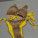 Sexy Bikini Sets for Women 2 Piece String Zigzag Striped Pattern Triangle Bikinis Swimsuits Women's Bathing Suits, S