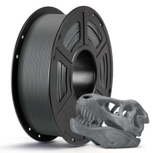 ANYCUBIC PLA 3D Printer Filament, 3D Printing PLA Filament 1.75mm Dimensional Accuracy +/- 0.02mm, 1KG Spool (2.2 lbs), Texture Grey