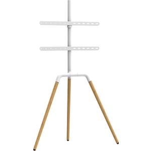 Tripod Easel Stand TV Floor Stand for 32-65 Inch Adjustable VESA Adapter (Tritonix, White)