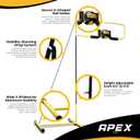 Apex Sports Volleyball Spike Trainer Adjustable Solo Practice Station for Hitting & Spiking Durable 25lb Base, Easy Ball Reload Indoor/Outdoor Training Aid for All Skill Levels