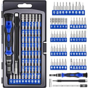 XOOL 62 in 1 Precision Screwdriver Kit, Electronics Repair Tool Kit, Magnetic Driver Kit with Flexible Shaft, Extension Rod for Mobile Phone, Smartphone, Game Console, PC, Tablet