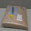 NICETOWN Burlap Vintage Open Linen Weave Flax Thermal Curtains, 100% Blackout Curtains 95" Long for Dining Room, Soundproof Window Treatment Drapes for Bedroom, 52" Wide Per Panel, Set of 2