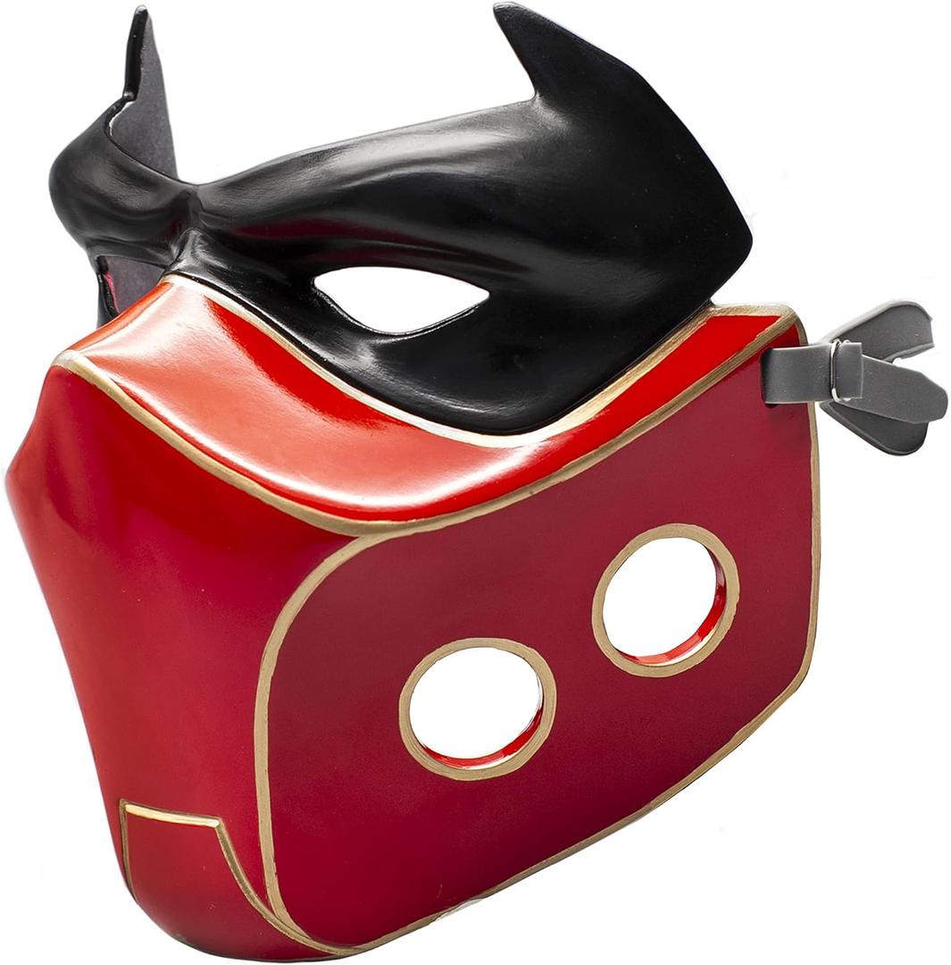 Evere Red Hood Mask Jason Todd Cosplay Helmet Durable Resin Cosplay Prop Halloween Costume Accessory