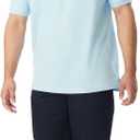 French Toast Unisex Sleeve Pique Polo Shirt , Light Blue, M
