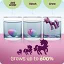 Dan&Darci Unicorn Hatching Surprise Eggs for Kids - Birthday Gift for Girls - 6 Pack Grows 600% - Toys for Girls 3-8 - Party Favors for 3+ Year Old Girl - Gifts for Ages 3 4 5 6 7 8