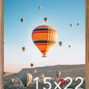 15x22 Picture Frame Rustic Brown for Poster Photo Picture, Horizontal and Vertical Formats for Wall Hanging, 15 x 22 Wall Gallery Poster Photo Frame for 15 by 22 Photos Posters,Rustic Brown