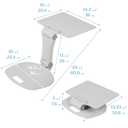 ECR4Kids The Surf Folding Portable Activity Lap Desk, Adjustable, Flexible Seating, Light Grey