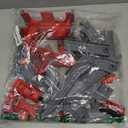 Wdmiya Train Sets for Toddlers, 66 Pcs Trains Toy with Battery Operated & Tracks (Magnetic Connection), Compatible with Thomas, Brio, Christmas Toy Gifts for 3 4 5 6 7 8 Years Old (Fire Engines)