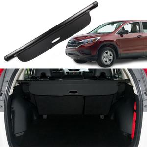 Cargo Cover for Honda CRV 2012 2013 2014 2015 2016 Trunk Cover Trunk Security Cover Shielding Shade Car Accessory, Black
