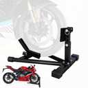 Motorcycle Wheel Chock, 1800LBS Heavy Duty Front Wheel Stand for 15"-22" Tires | Adjustable Motorcycle Trailer Wheel Chock | Steel Front Motorcycle Stand for Trailer Transport & Garage Storage