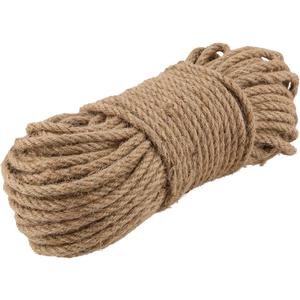 FUNSUEI 3/8 Inch x 164 Feet Natural Jute Rope,10mmThick Hemp Rope, Jute Rope for Crafts,Gardening,Indoor and Outdoor Use