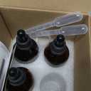YIZHAO Amber Glass Dropper Bottle 4oz, Tincture Bottles with Glass Dropper, for Essential Oils, Aromatherapy, Cosmetic, Laboratory, Pharmacy, Liquids, Travel 4 Pcs