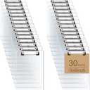 Small Clear Clipboard, 6 x 9 Half-Letter Size for Classroom, Students, Teacher, Nurse, A5 Mini Clip Board with Low Profile Clip, Office & School Supplies(30Pack)
