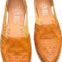 Huaraches Mexicanos para Mujer - Traditional Mexican Chanclas, Guaraches, Sandalias Mexicanas para Women - Comfortable and Stylish Huarache Sandals (Style Dom) (10, Brown)
