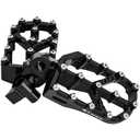 Tusk Strike Billet Moto Foot Pegs Silver Compatible with HONDA CRF250R 2004-2026/CRF450R 2002-2026/CRF300L/RALLY 2021-2025