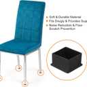 uxcell 6Pcs PVC Square Chair Leg Caps, 47mm x 47mm OD Black Furniture Feet Pads Table Foot Cover Caps Floor Protectors for Patio Table Cabinet Bed Furniture