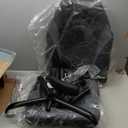 Sweetcrispy Computer Video Game Desk Chair - Ergonomic Comfy Lumbar Support, PU Leather with Flip-up Armrest, Height Adjustable and 360° Swivel, for Adults, Black Grey