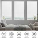 No Drill Cordless Light Filtering Cellular Shades White, 34" W x 48" H | Light Filtering Fabric, Energy-Efficient Honeycomb Form, Insulation, UV Protection Boosts privacy, great for home, office.