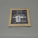 No Bitchin' Rustic Wooden Tabletop Decor Sign - Farmhouse Wooden Kitchen Quotes Box Sign - Funny Mom Gift