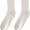 Ribbed Cotton Crew Socks for Women - Stretchy and Comfortable Fit for Everyday Outfits