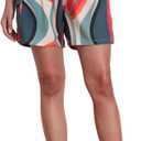unitop Womens Bathing Boardshorts Swim Shorts Quick Dry with Lining (S)