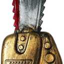 NESTRE Halloween Plastic Chainsaw - Fake Chainsaw with Blood Leatherface Costume Prop for Halloween Haunted House Party/Brown