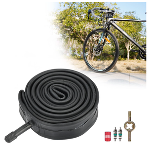 RUTU 27 x 1 3/8 Bike Tire Tubes(700 x 35-40 Tube),27 x 1.3/8 Inner Tube with 32mm Schrader Valve and Installation Accessories - Premium Heavy Butyl Inner Tube