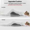 Butt Cushion for Couples Pregnant Women Enhanced Supporting Model Furniture Pillow Support Pillowcase Suitable for Home Use, Ideal for Sitting and Lying, Pillow Modern and Simple Style (Grey)